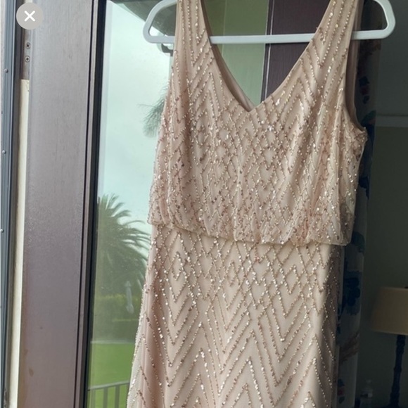 BHLDN blush Blaise bridesmaid dress size 8 - Anthropologie - Picture 4 of 11
